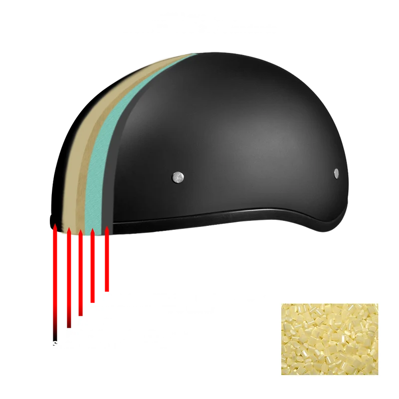 Daytona Skull Cap Rockin Reaper Half Face Motorcycle Helmet
