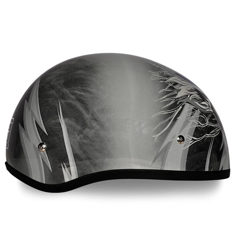 Daytona Skull Cap Thunder Half Face Motorcycle Helmet