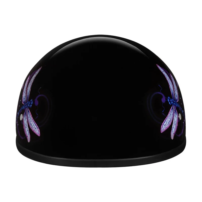Daytona Women's Skull Cap Dragonfly Half Helmet
