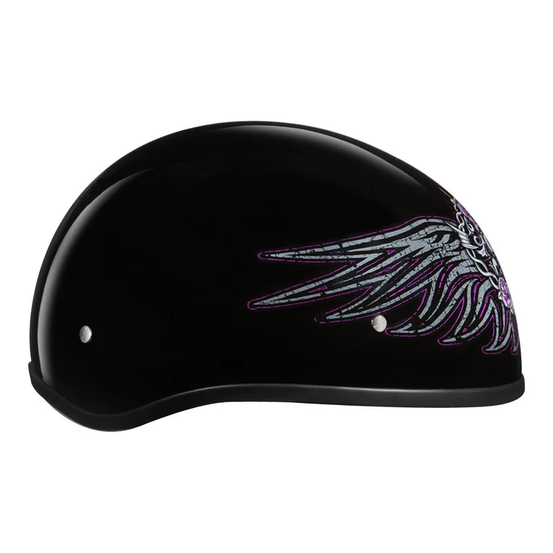 Daytona Women's Skull Cap Barbed Wire Heart Half Helmet