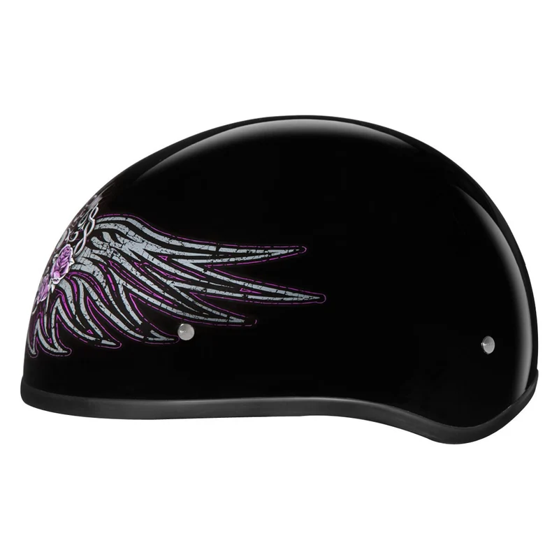 Daytona Women's Skull Cap Barbed Wire Heart Half Helmet