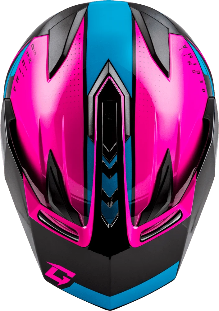 Gmax GM-11 Decima Black Pink Full Face Motorcycle Helmet