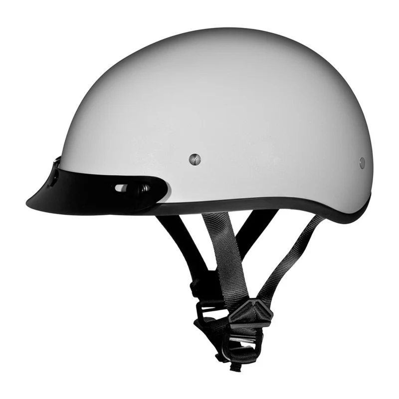 Daytona Skull Cap Half Helmet with Peak Visor