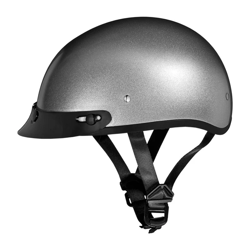 Daytona Skull Cap Half Helmet with Peak Visor