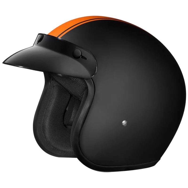 Daytona Cruiser Pin Stripe Open Face Motorcycle Helmet