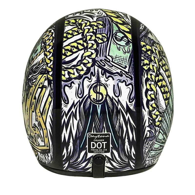 Daytona Cruiser Money Open Face Motorcycle Helmet