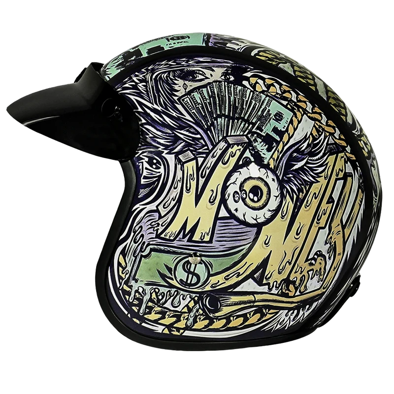 Daytona Cruiser Money Open Face Motorcycle Helmet