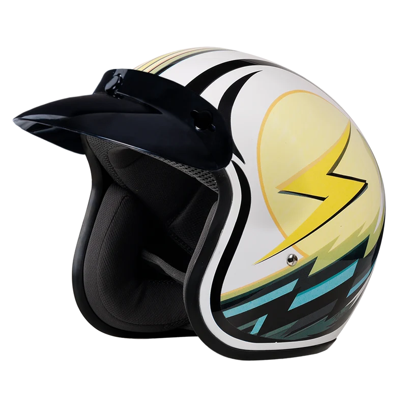 Daytona Cruiser Lightning Open Face Motorcycle Helmet