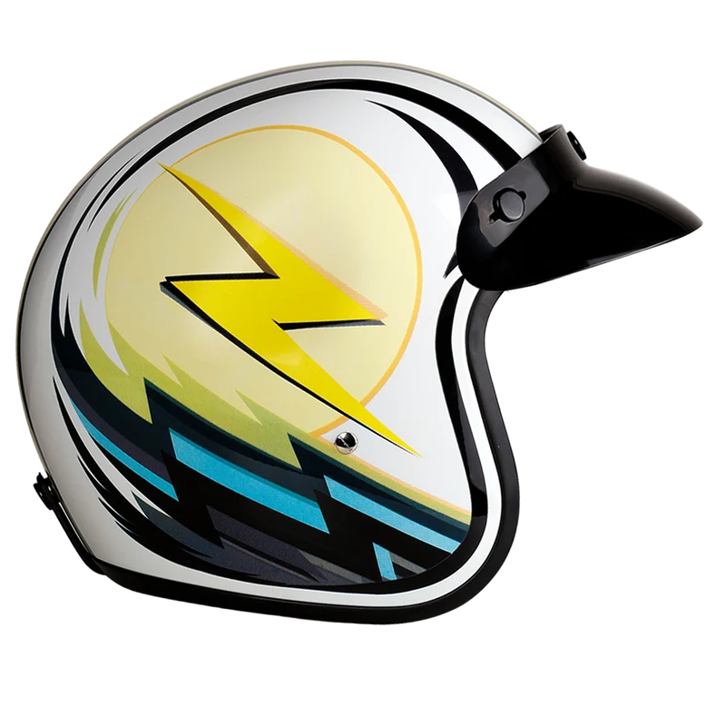 Daytona Cruiser Lightning Open Face Motorcycle Helmet