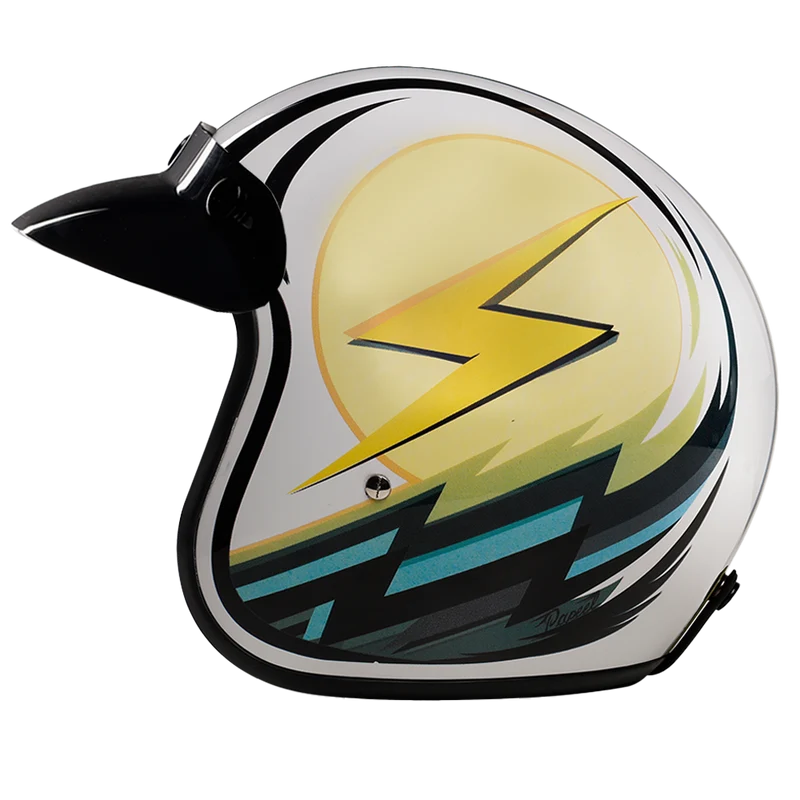 Daytona Cruiser Lightning Open Face Motorcycle Helmet
