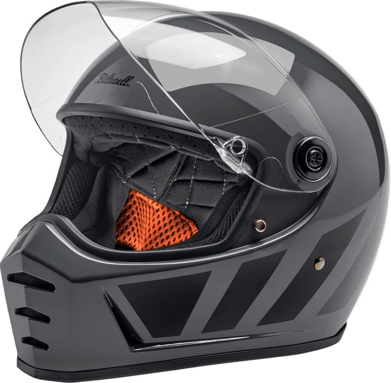 Biltwell Lane Splitter 22.06 Storm Gray Inertia Full Face Motorcycle Helmet