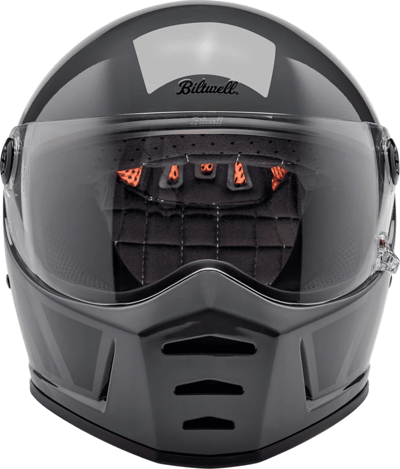 Biltwell Lane Splitter 22.06 Storm Gray Inertia Full Face Motorcycle Helmet