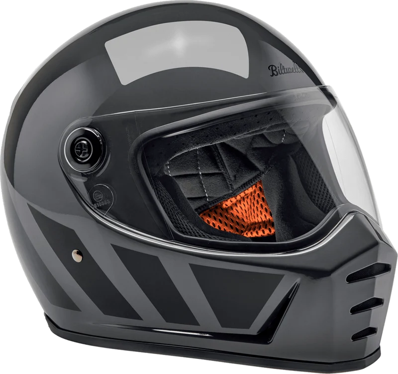 Biltwell Lane Splitter 22.06 Storm Gray Inertia Full Face Motorcycle Helmet