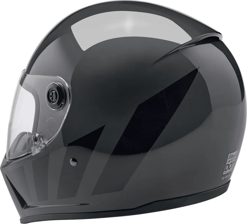 Biltwell Lane Splitter 22.06 Storm Gray Inertia Full Face Motorcycle Helmet