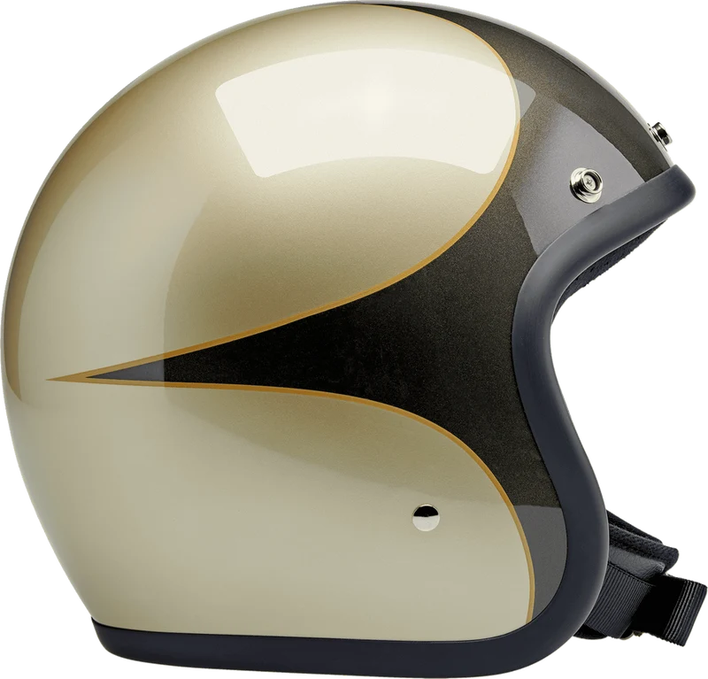 Biltwell Bonanza Scallop Open Face Motorcycle Helmet