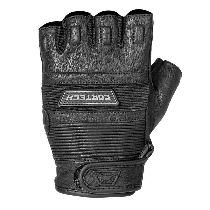 Cortech Flip Off Fingerless Leather Motorcycle Gloves