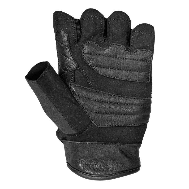 Cortech Flip Off Fingerless Leather Motorcycle Gloves