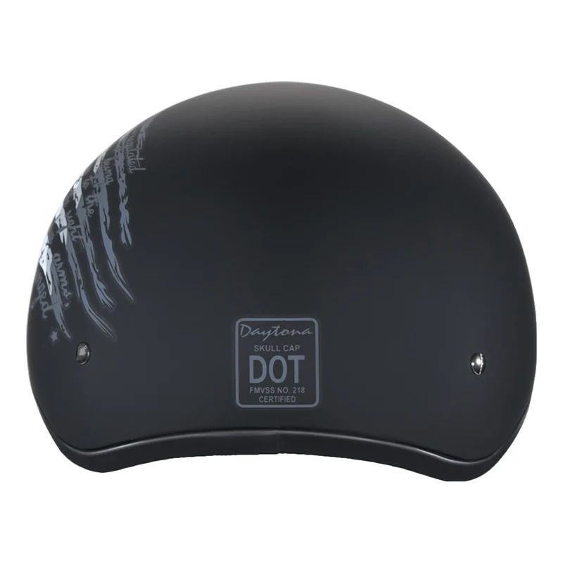 Daytona Skull Cap 2nd Amendment Half Helmet