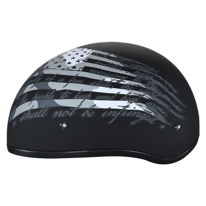 Daytona Skull Cap 2nd Amendment Half Helmet