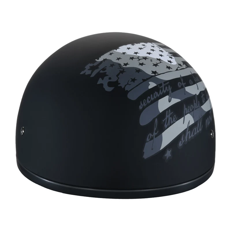 Daytona Skull Cap 2nd Amendment Half Helmet