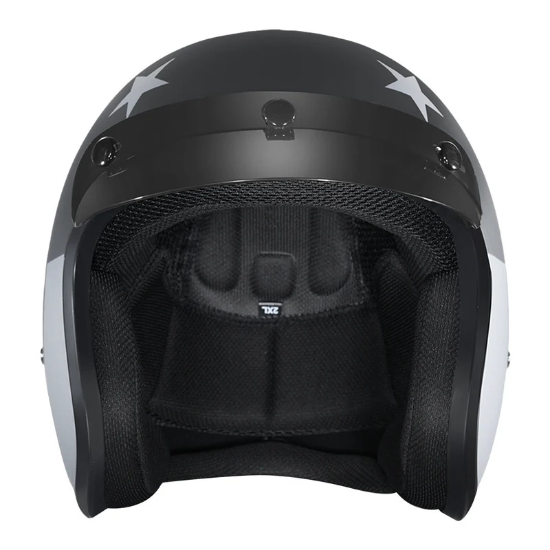 Daytona Cruiser Captain America Stealth Open Face Motorcycle Helmet