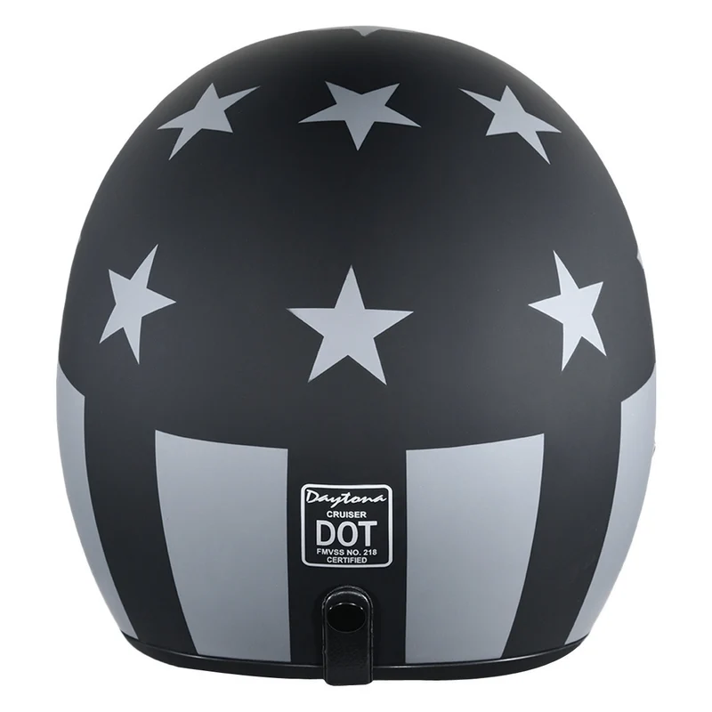 Daytona Cruiser Captain America Stealth Open Face Motorcycle Helmet