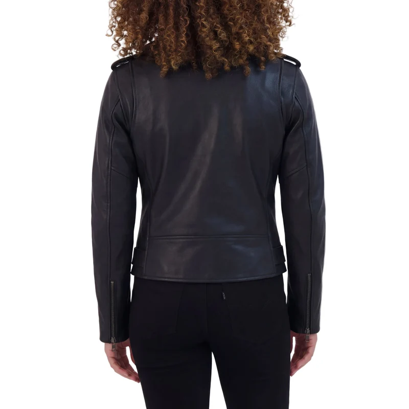 Vance Leather Ladies Premium Goatskin Classic Motorcycle Leather Jacket