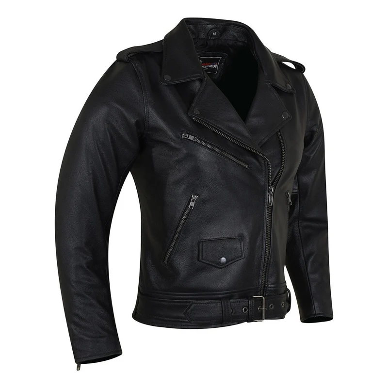 Vance Leather Ladies Premium Goatskin Classic Motorcycle Leather Jacket