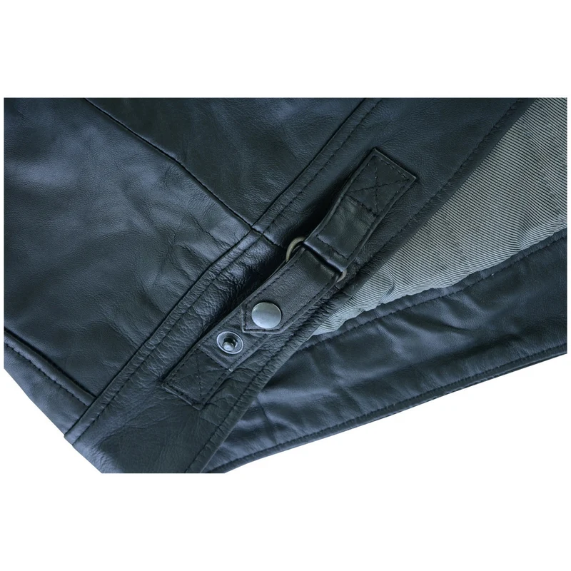 Mens Cafe Racer Gatsby Black Waxed Lambskin Motorcycle Leather Jacket | Team motorcycle