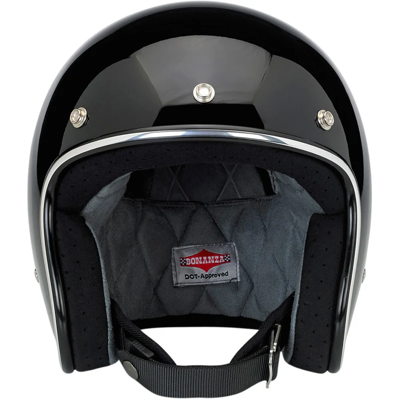 Biltwell Bonanza Black Open Face Helmet