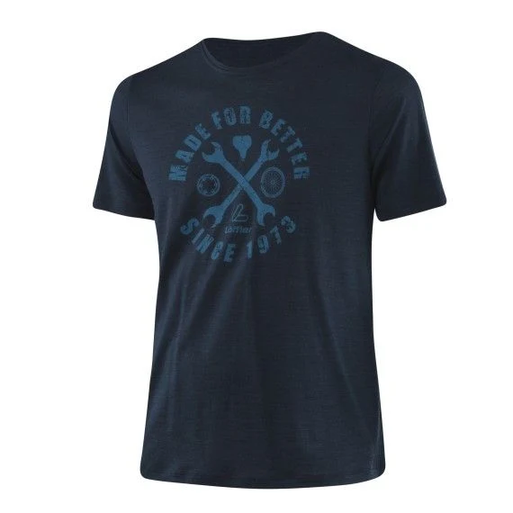 Löffler M Printshirt Merino-Tencel
