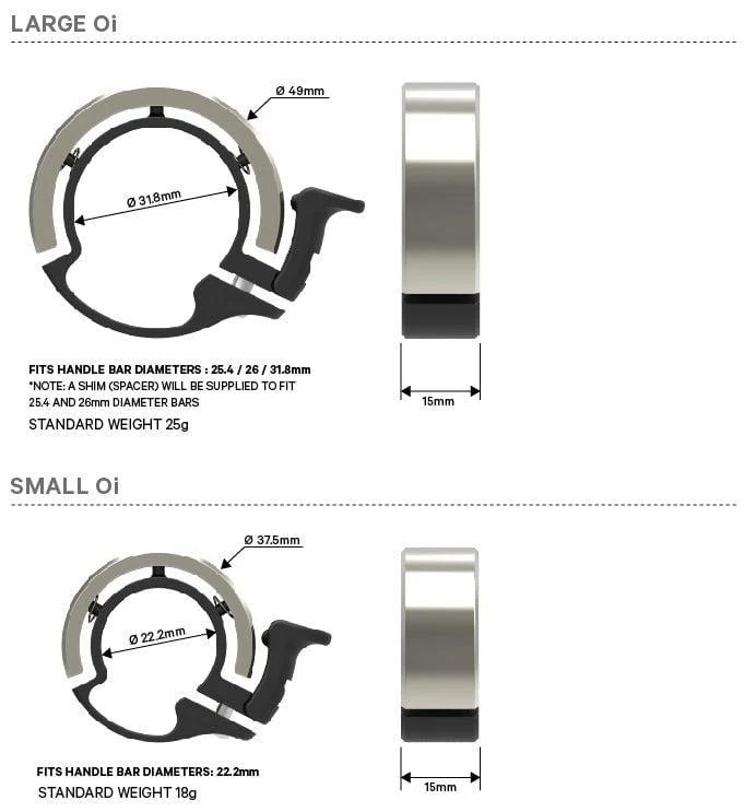 Knog Oi Classic Fahrradklingel