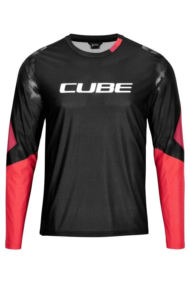 Cube EDGE Rundhalstrikot langarm