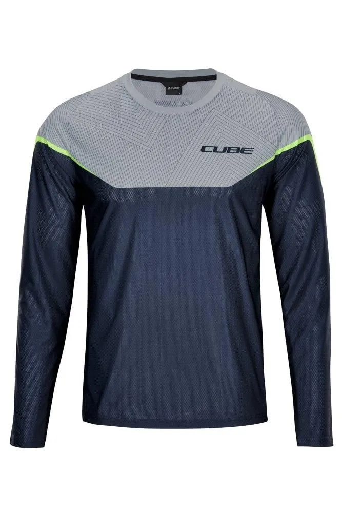 Cube EDGE Rundhalstrikot langarm